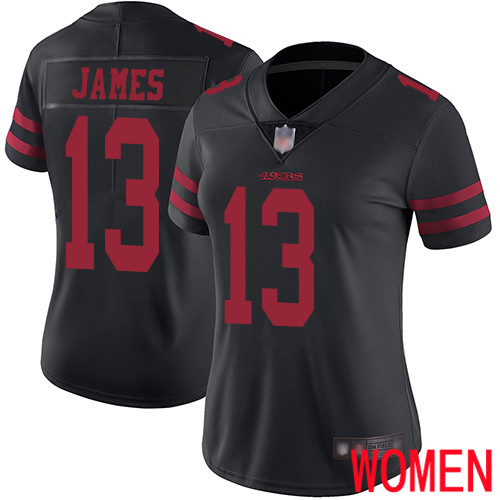 San Francisco 49ers Limited Black Women Richie James Alternate NFL Jersey 13 Vapor Untouchable